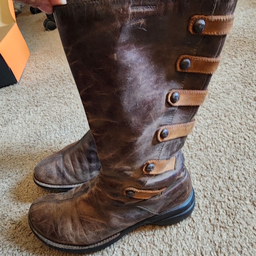 Merrell tall boots with cute straps